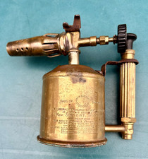 Vintage Max Sievert No.270 Brass Blowlamp Sweden -Benzoline Torch 0.4 ltr