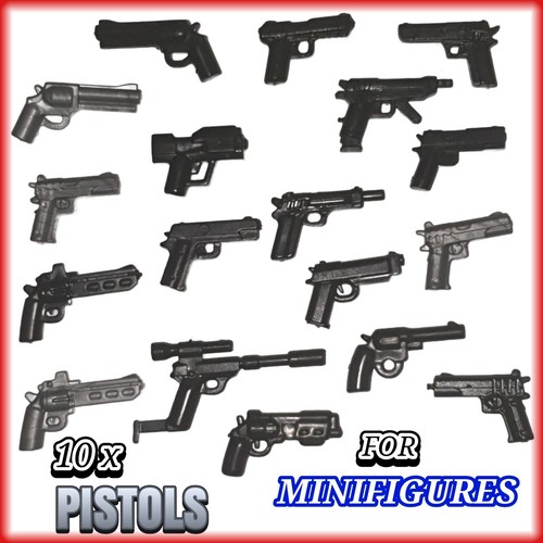 Minifigure weapons custom pack - weapons,
