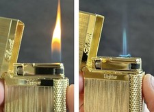 Dual Flame Lighter Gold