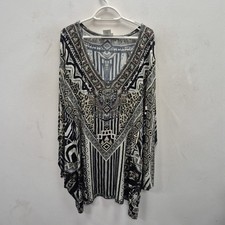 Camilla Franks Tribal Theory Bat Sleeve Kaftan Dress One Size Resort Holiday