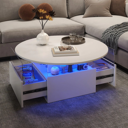 Coffee table with - led, lights