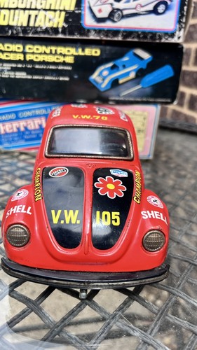 Vintage tin litho bug - vw,