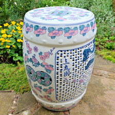 Chinese Garden Ceramic Stool /