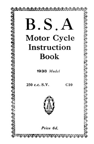 1938 bsa 250cc c10 - (0264),