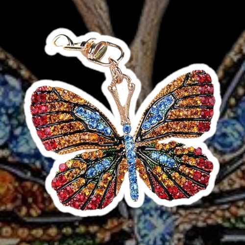 Diamante butterfly womens - diamante,