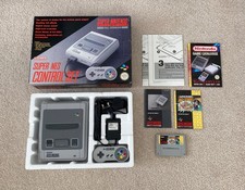 VGC SNES Super Nintendo Console + Mario Allstars  *Tested & Working* Boxed PAL