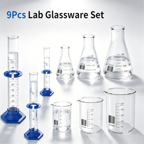Set laboratory glassware - set,