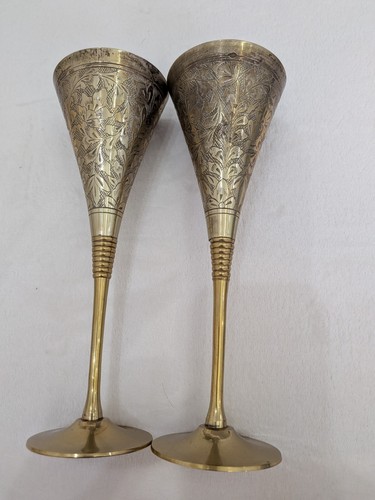 Vintage solid brass champagne - solid,