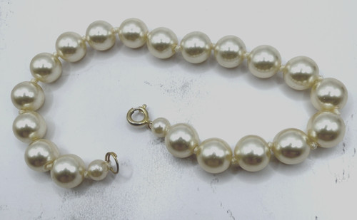 Vintage faux pearl bracelet - vintage,