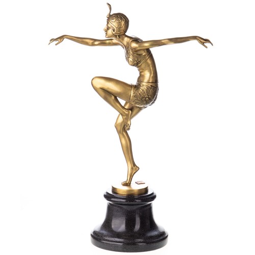 Polished art deco - deco, bronze