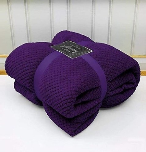 Luxury popcorn waffle - luxury, throw