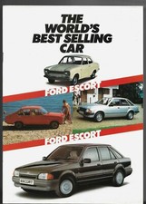 Ford Escort History 1986 UK Market Sales Brochure Mk1, Mk2, Mk3 & Mk4