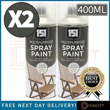 2 x CLEAR LACQUER SPRAY PAINT