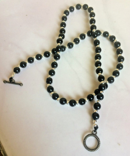 Black round glass - glass, &