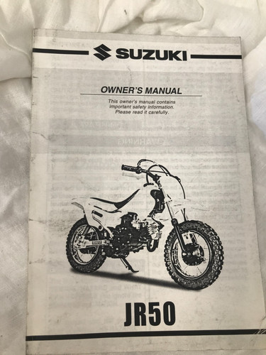 Suzuki jr50 owners manual new - suzuki,