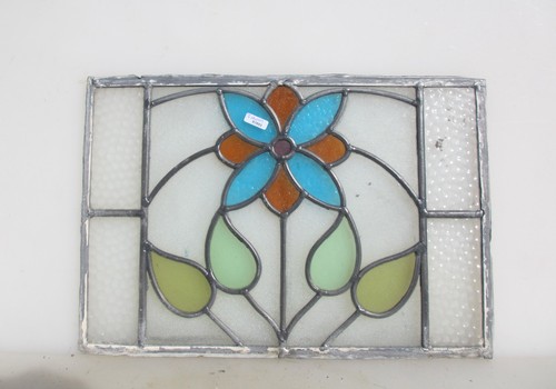 Antique stained glass window - antique,
