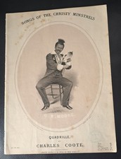 Victorian Sheet Music  Songs of The Christie Minstrels Quadrille Theatre Coote