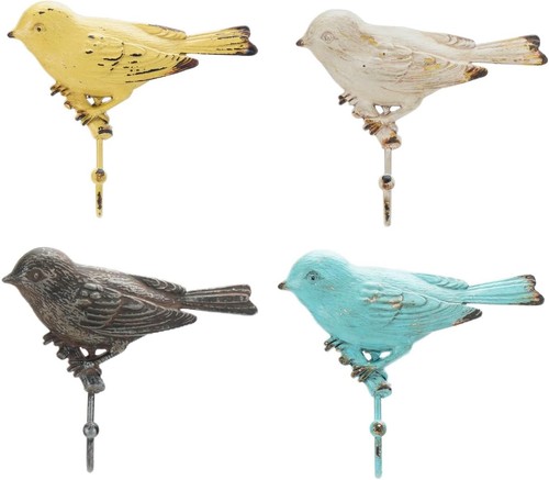 Set vintage metal - of, birds