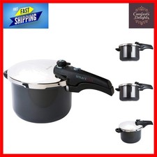 Family-Sized 6L Pressure Cooker – Fast, Healthy Meals in a Stylish Black Design