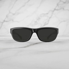 Curry & Paxton Yvan Sunglasses Piano Black Smoked Black Lens Michael Caine NEW