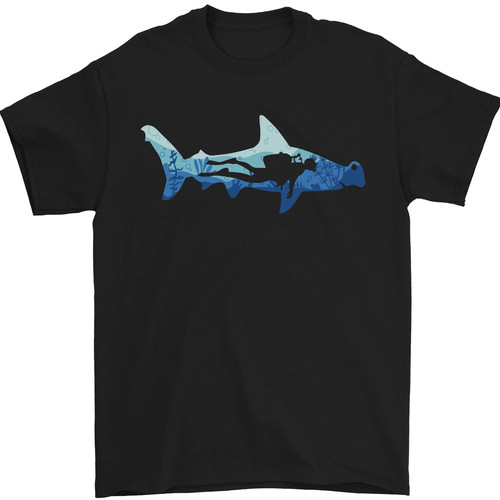 Hammerhead shark scuba diver - hammerhead,