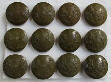 12x Large UK Army:"GENERAL SERVICE BUTTONS" (WW2 Bakelite War Economy, GS)