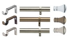 35mm EYELET CURTAIN POLE WITH