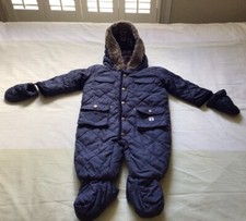 Boys All In One Coat Age 6-9 Months Snow Suit Debenhams