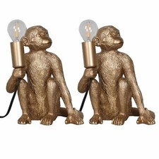Set of 2 Gold Monkey Table