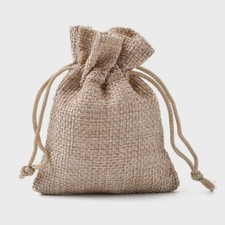 Small Drawstring Burlap Jute