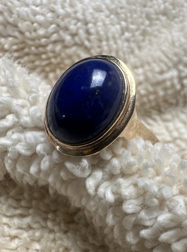 Vintage 14k gold - lapis, lazuli
