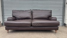 Marks And Spencers Howard Style Brown Leather Sofa