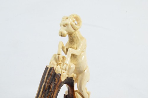 Hand carved large ram - large, walking