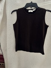 Ladies Brown Dress Tank Top