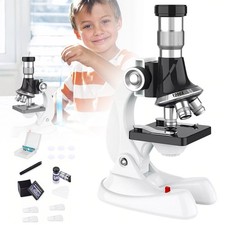 Lab Microscope 1200X Magnification Biological Microscope Beginner Microscope Kit