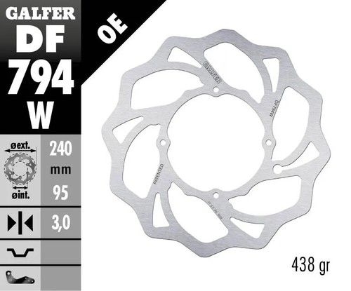 Front brake disc - brake, wave