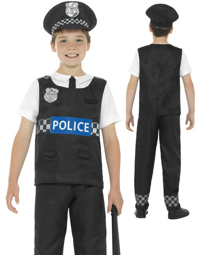 Boys police officer costume - boys,