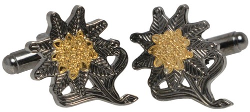 German edelweiss cufflinks - edelweiss,