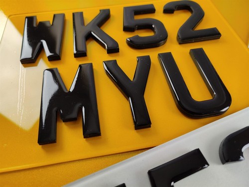 Square 4x4 number plates - square,
