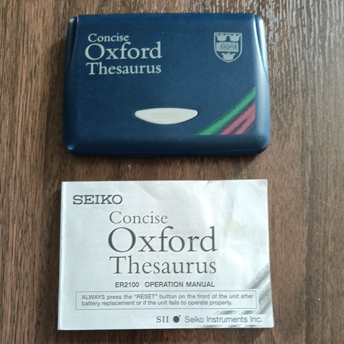 Seiko concise oxford thesaurus - seiko,