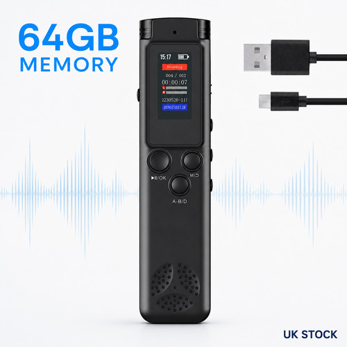 64gb digital voice recorder - 64gb,