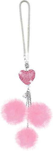 Pink bling car hanging - pink,