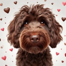 Single Luxury Chocolate Cockapoo Birthday Greeting Card Dog Gift/Present RH
