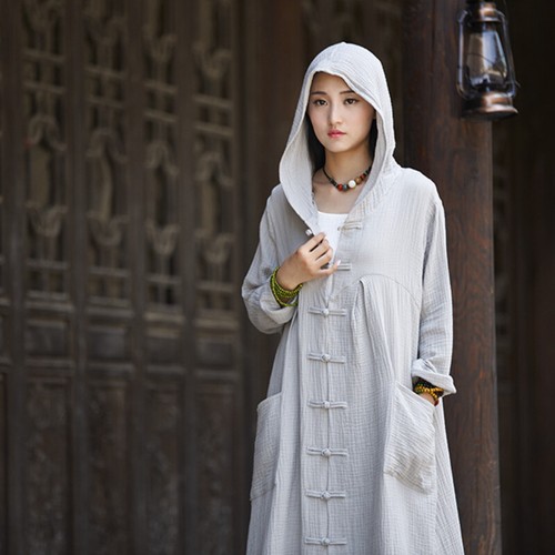 Women cotton linen - linen, long