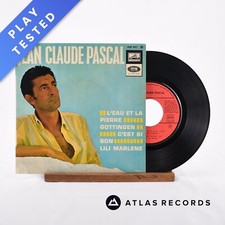 Jean-Claude Pascal - L'Eau Et La Pierre - 7" EP Vinyl Record - VG/VG