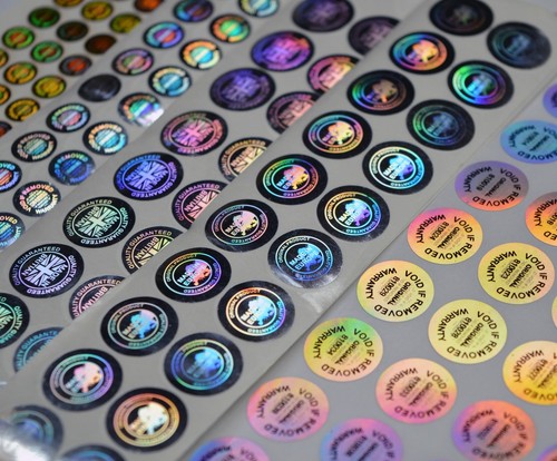 Hologram warranty stickers - hologram,