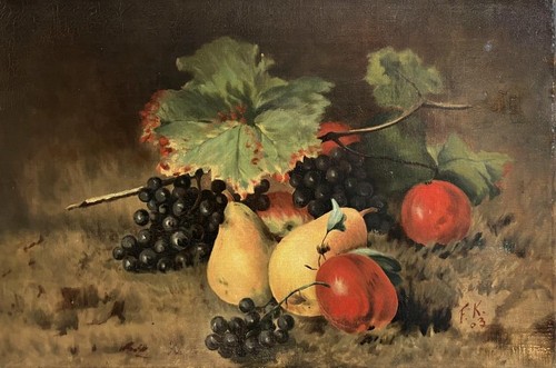 Antique oil painting - oil,