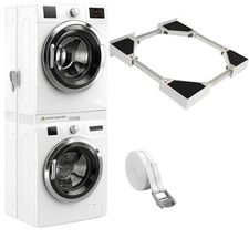 Universal Washing Machine Dryer Stacking Bracket | Anti-Vibration Pads Included