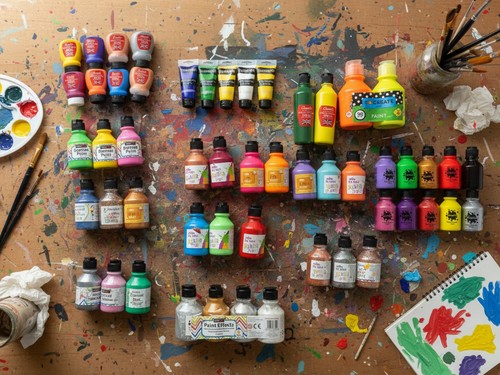 Box kids paints - box,