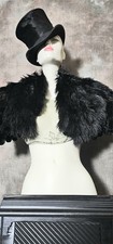 Antique Vintage Victorian Ostrich Feather  Tailed Bolero,  Shrug,Theatre Costume